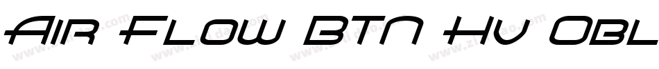 Air Flow BTN Hv Oblique字体转换